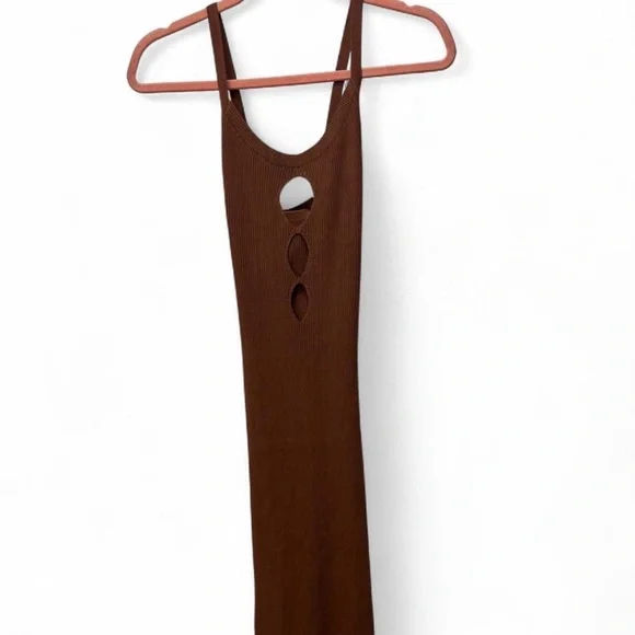 NWT Adelyn Sweater Maxi Dress - Brown - Picture 2 of 5